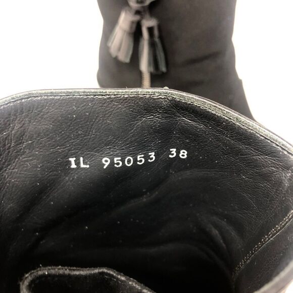 STUART Weitzman Gore-Tex Wedge Tassel Ankle Boots - Picture 10 of 10